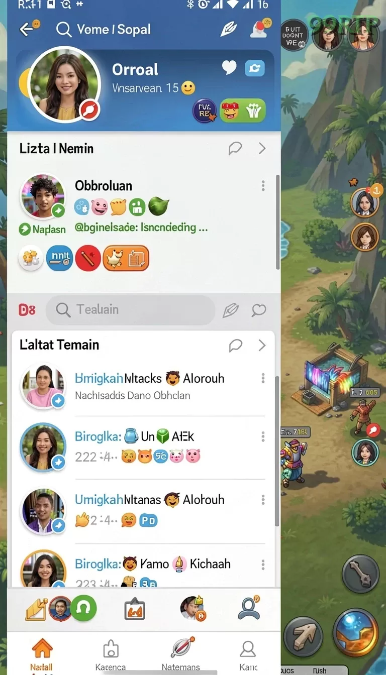Cuplikan layar RAJA9 — menu navigasi