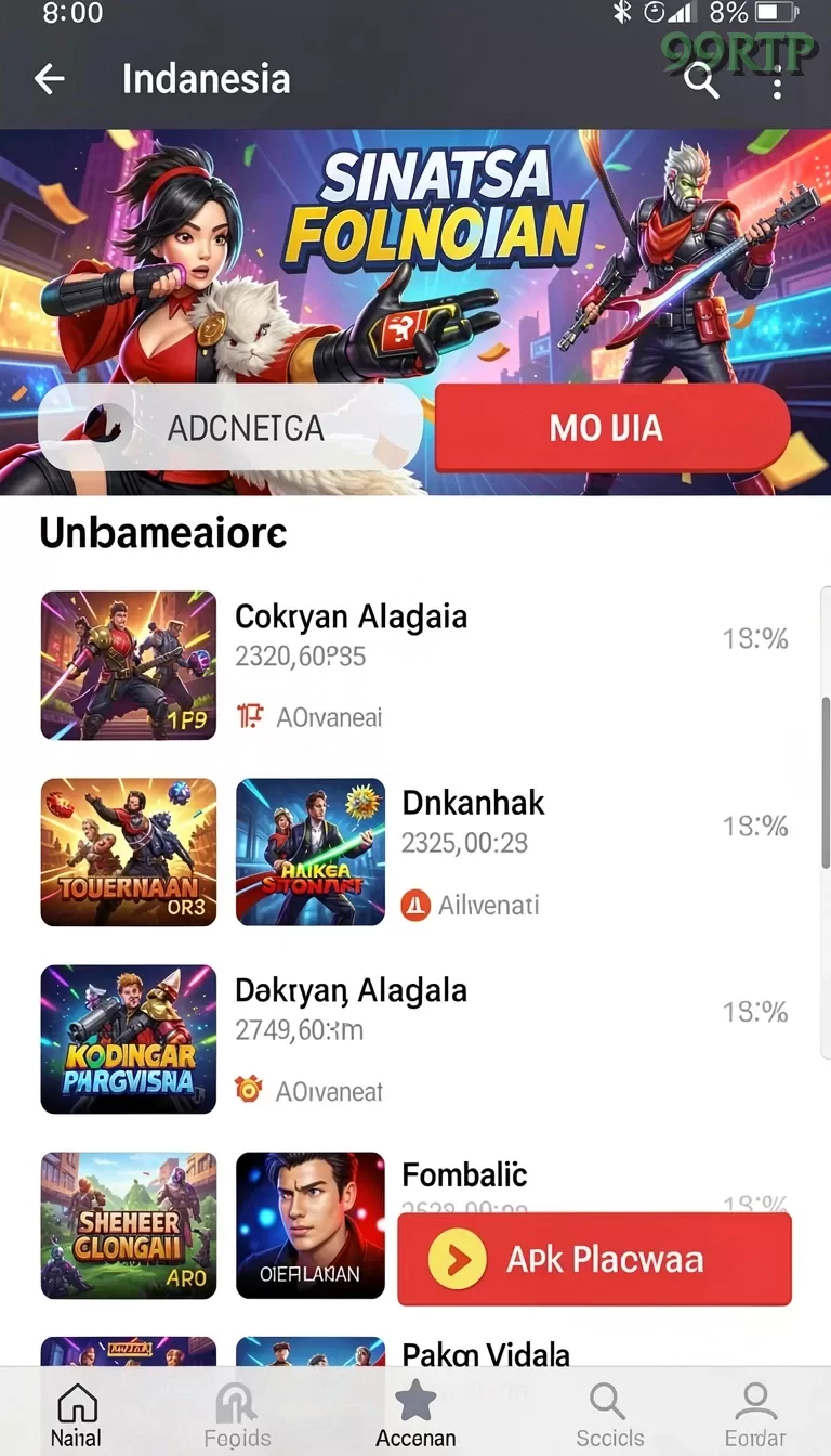 Cuplikan layar BOSWIN77 — pengaturan akun